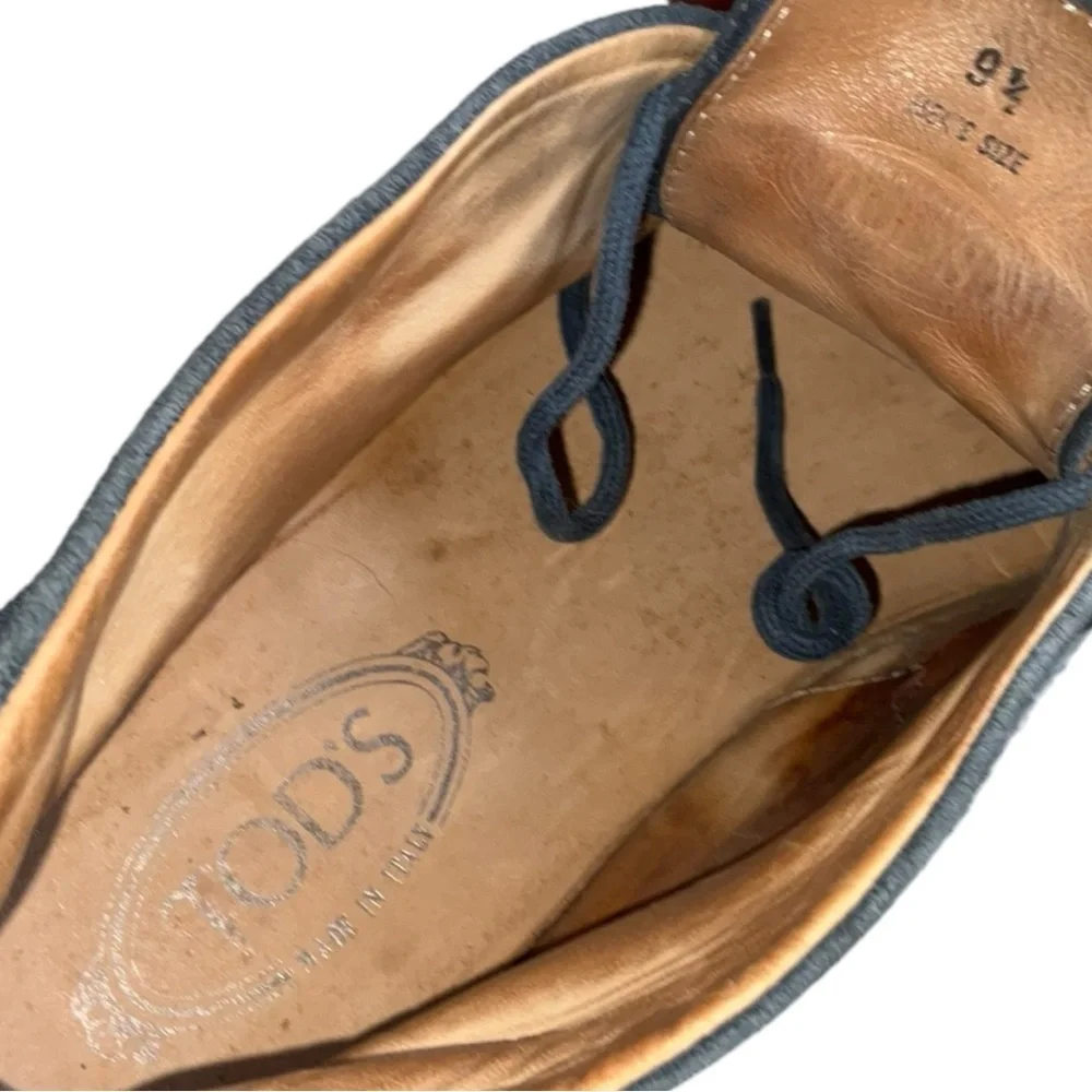 💥 Tod’s‎ Blue Suede Chukka Boots 👞 Men’s 9.5